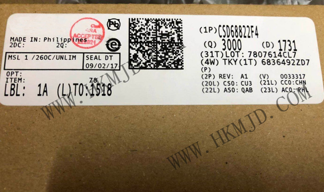 供應原裝現貨 TI CSD68822F4 集成電路IC