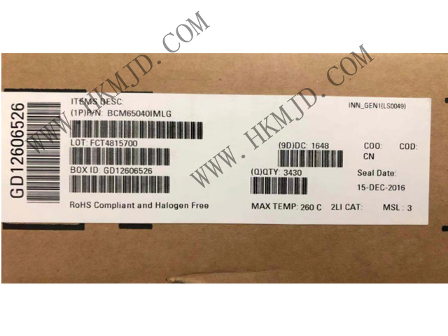 BROADCOM BCM65040 BCM65040IMLG 接口 - 驅(qū)動器，接收器，收發(fā)器