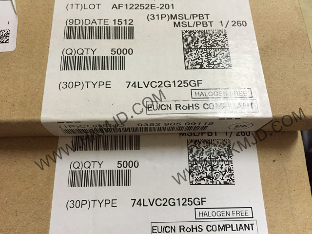 供應(yīng)集成電路 8-XFDFN 74LVC2G125GF 雙總線緩沖器/線路驅(qū)動(dòng)器；3態(tài)