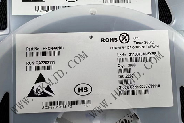Mini-Circuits濾波器 HFCN-6010+ LTCC 高通濾波器，6300 - 15000MHz