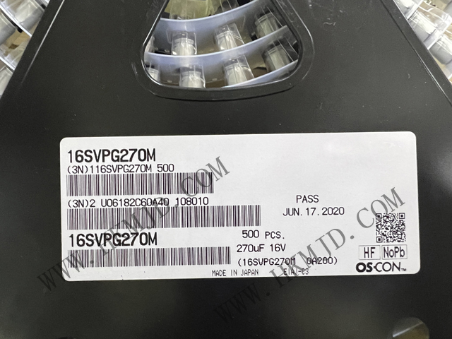 出售松下《16SVPG270M》270 μF 16 V 鋁聚合物電容器 徑向，Can - SMD