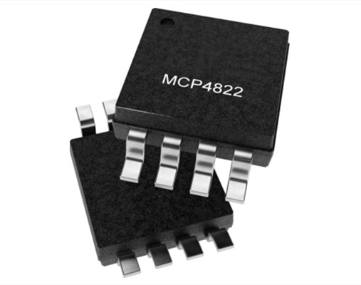 MCP4822T-E/SN內(nèi)置基準(zhǔn)電壓源的雙通道、12位數(shù)模轉(zhuǎn)換器（DAC） 8SOIC