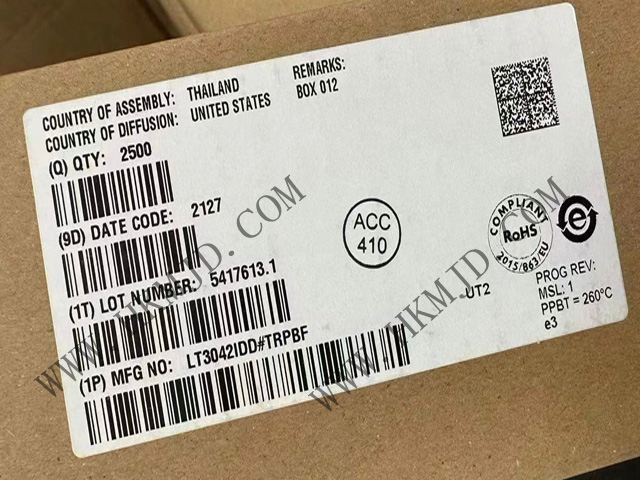 【出售】LT3042IDD (ADI) 20V、200mA、超低噪聲、超高 PSRR RF 線性穩(wěn)壓器