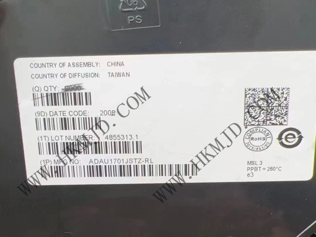 ADAU1701JSTZ SigmaDSP? 28/56 Bit音頻DSP，內(nèi)置2個(gè)ADC和4個(gè)DAC