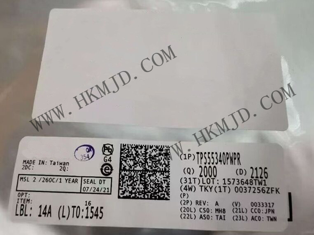 【德州儀器】具有5A、40V  TPS55340PWPR 集成式電源開關(guān)的單片非同步開關(guān)穩(wěn)壓器