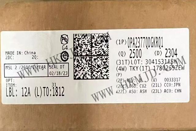 汽車放大器_OPA2377QDGKRQ1_軌到軌輸入/輸出、低噪聲、5MHz CMOS 運算放大器