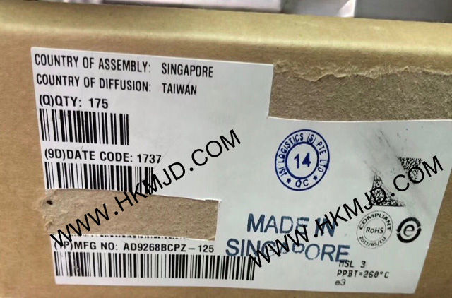 ADI AD9268BCPZ-125 一款雙通道、16位、125 MSPS模數(shù)轉(zhuǎn)換器(ADC)