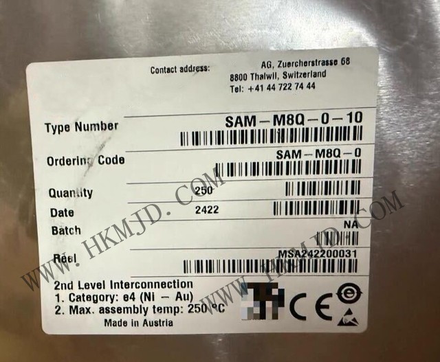現(xiàn)貨供應(yīng) u-blox SAM-M8Q-0-10 GNSS 貼片天線模塊（SAM-M8Q 系列）