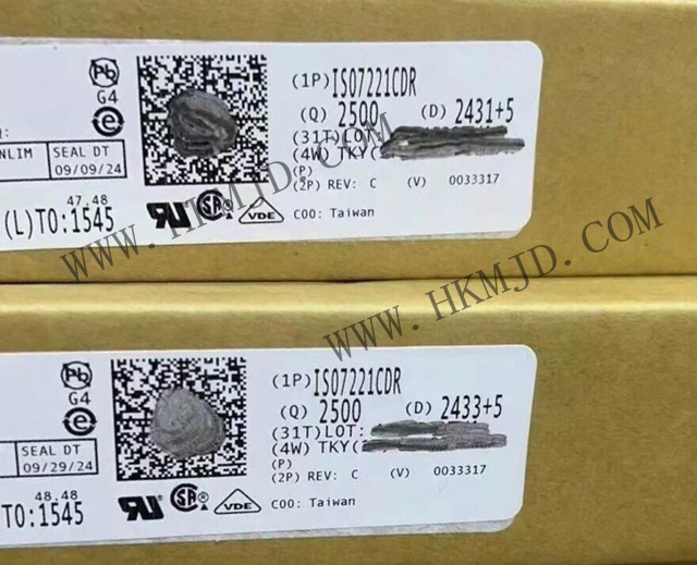 明佳達電子供應(yīng)TI（ISO7221CDR）25Mbps雙通道數(shù)字隔離器