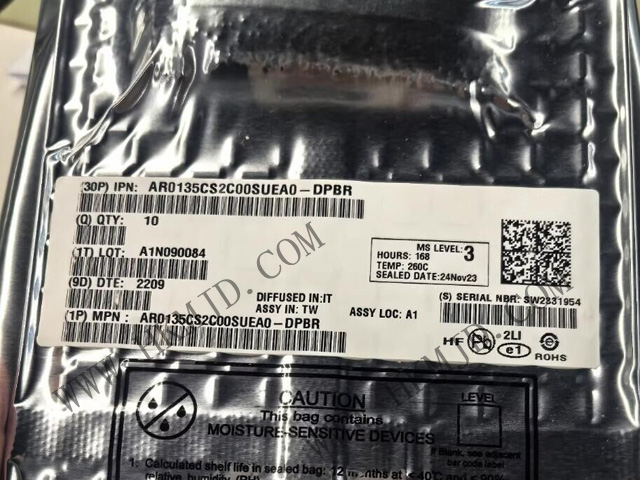 【1.2MP全局快門】AR0135CS2C00SUEA0-DRBR：高速、低噪聲CMOS圖像傳感器