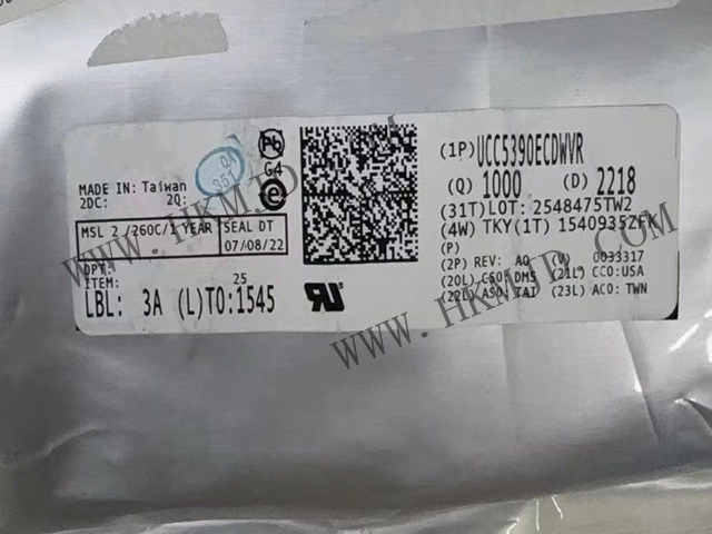 供應(yīng)德州儀器 UCC5390ECDWVR 3kVrms/5kVrms、±10A 單通道隔離式柵極驅(qū)動(dòng)器