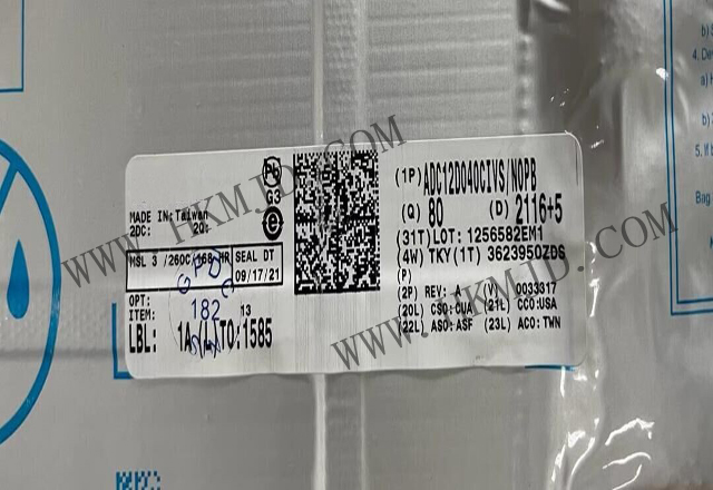 供應(yīng) TI ADC12D040CIVS 雙通道 12 位 40MSPS 600mW ADC，帶內(nèi)部/外部參考